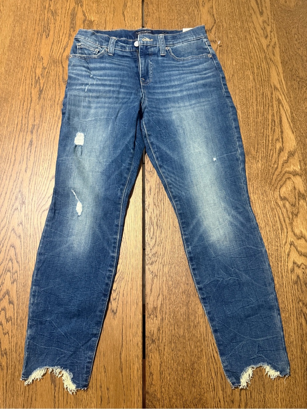 Lucky Brand Distressed Blue Skinny Jeans